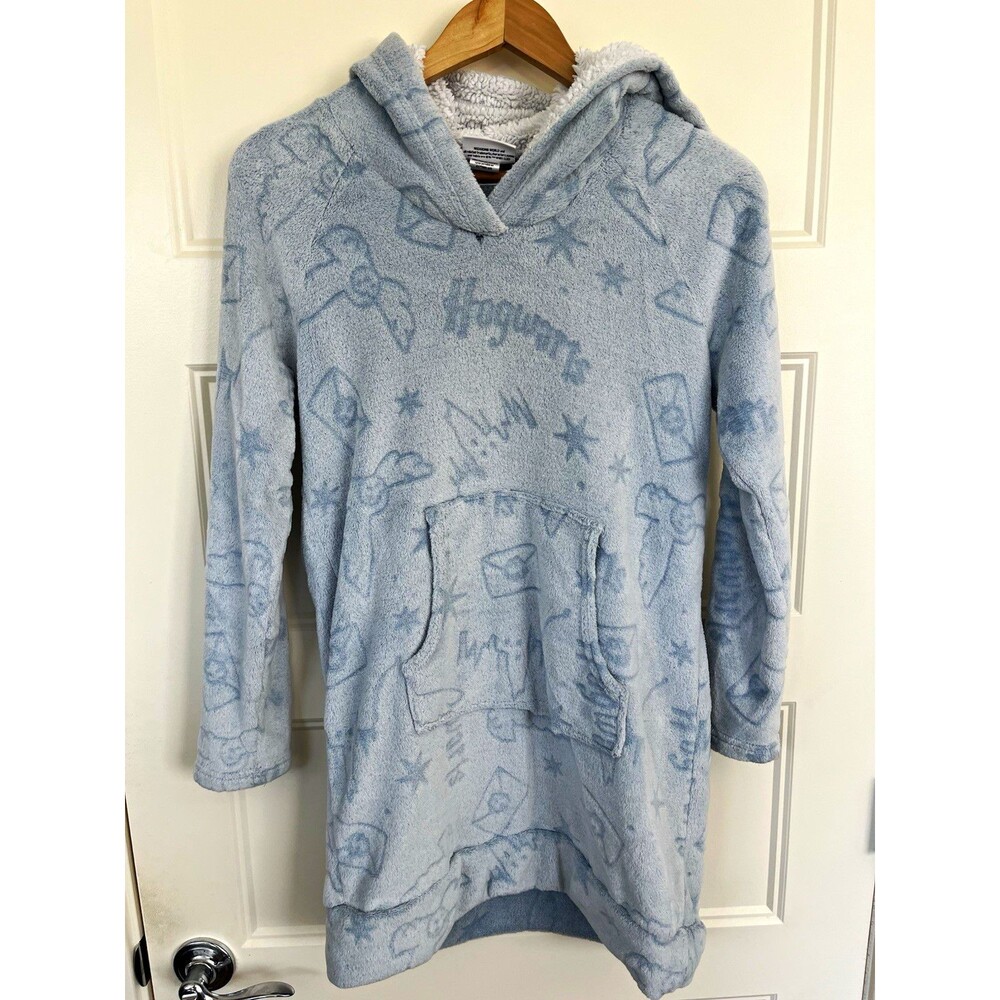 Wizarding World Harry Potter Women Fleece Lounge Hoodie Sleepwear Dress Cozy S